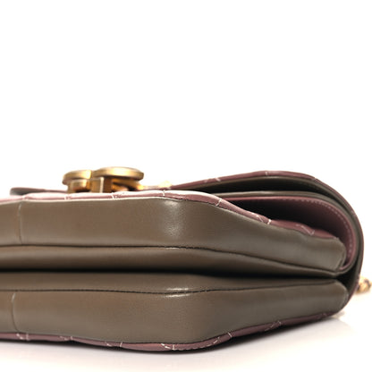 Chanel Lambskin Quilted Small CC Chic Flap Purple Brown 11 of 12