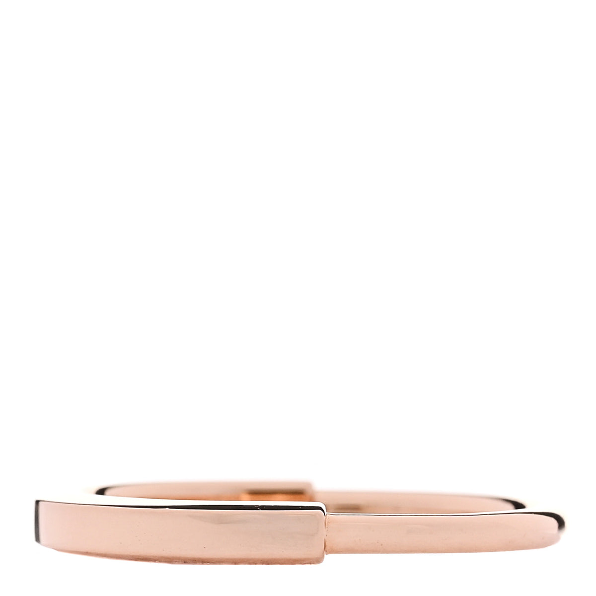 Tiffany 18K Rose Gold Lock Ring 63 10.5 3 of 4