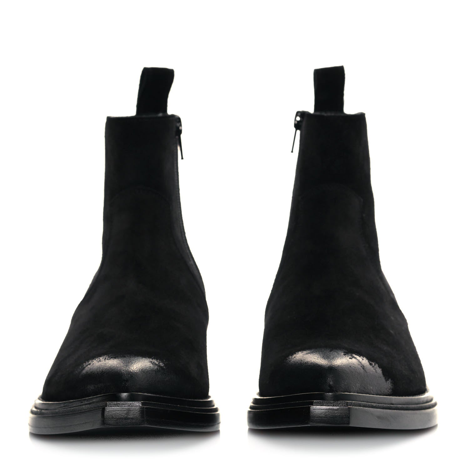 Balenciaga Suede Santiag Western Boots 38.5 Black 2 of 7
