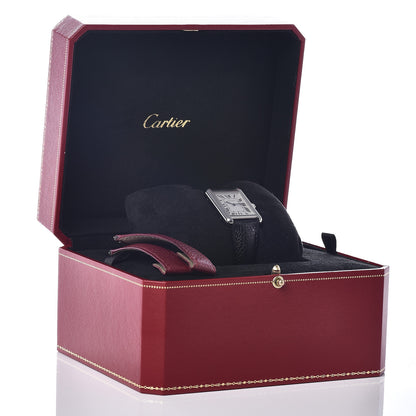 Cartier Stainless Steel Calfskin 24mm Tank Solo Quartz Watch 8 of 8
