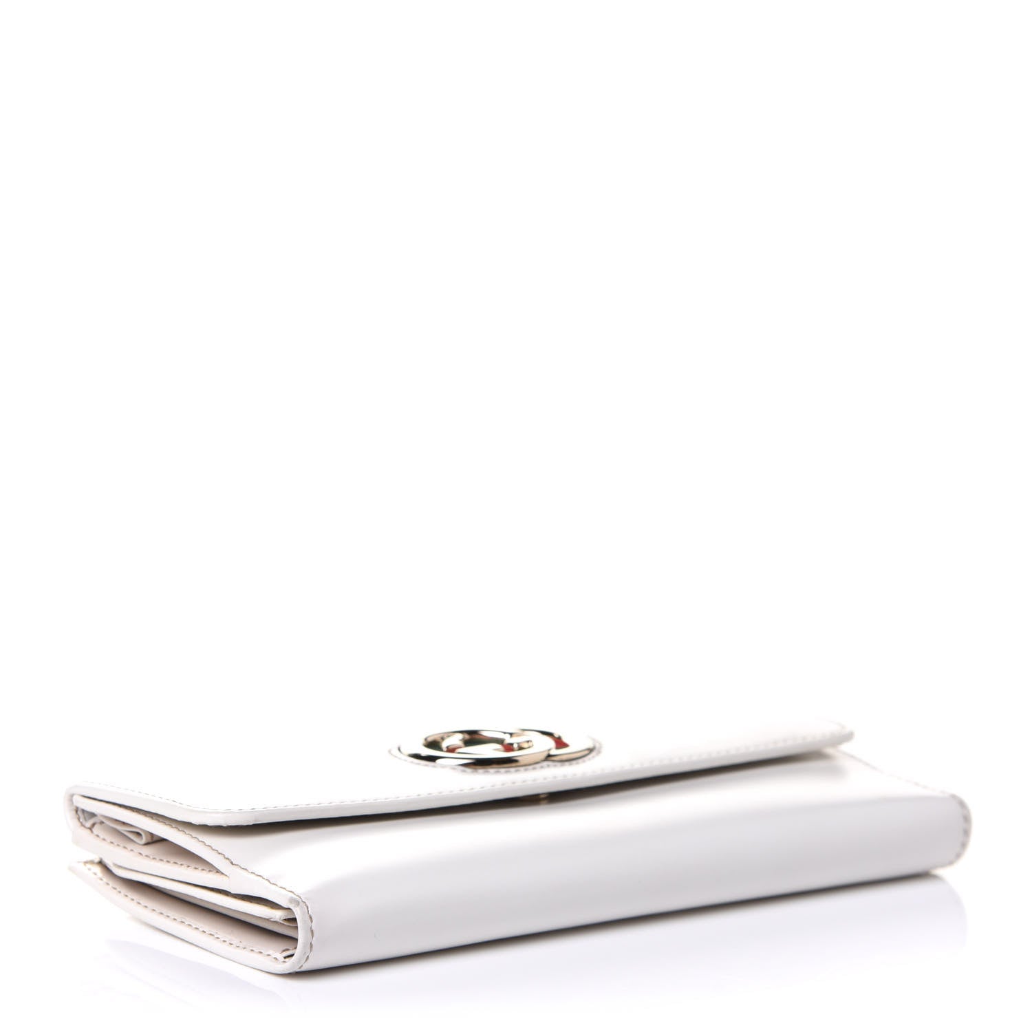 Gucci Patent Britt Continental Wallet White 4 of 8