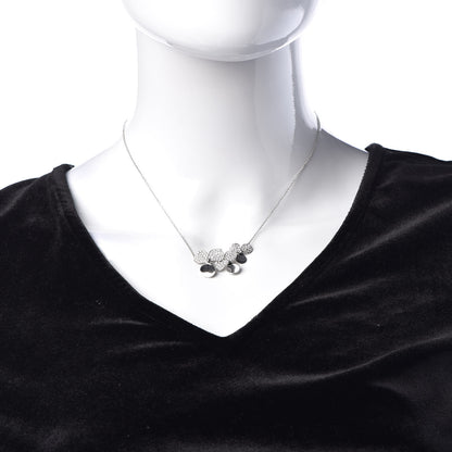 Tiffany Platinum Diamond Mini Paper Flowers Cluster Pendant Necklace 2 of 6