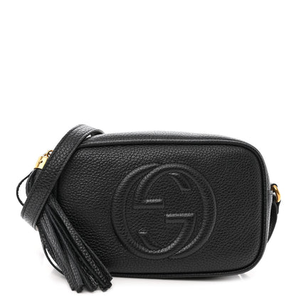 Gucci Pebbled Calfskin Mini Soho Disco Bag Black 1 of 10