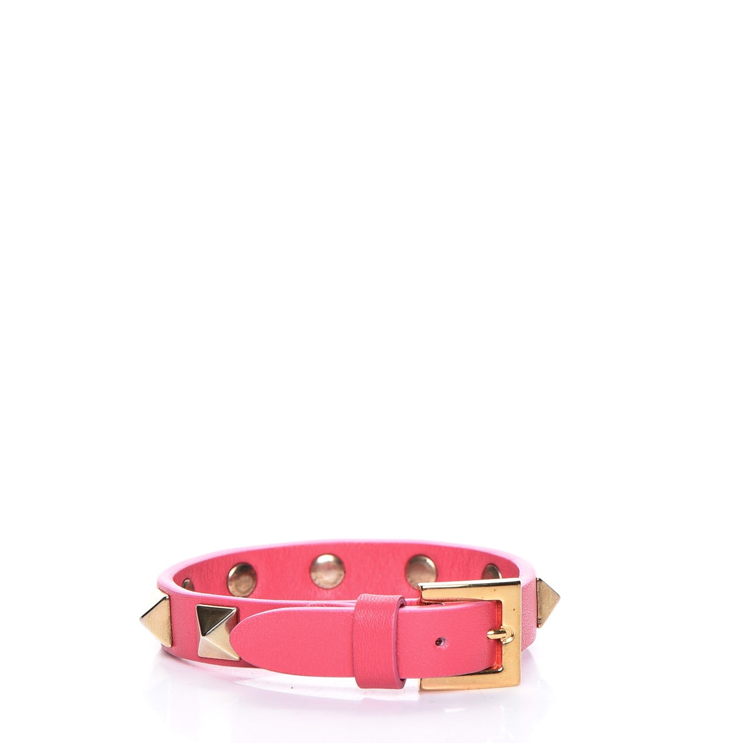 Vitello Rockstud Bracelet Pink