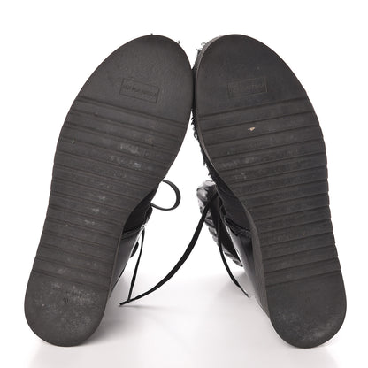 Chanel Calfskin Nylon Boots 40 Black 5 of 6