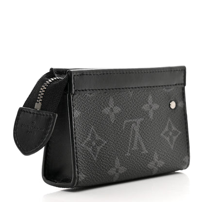Louis Vuitton Monogram Eclipse Key Pouch Voyage 2 of 7