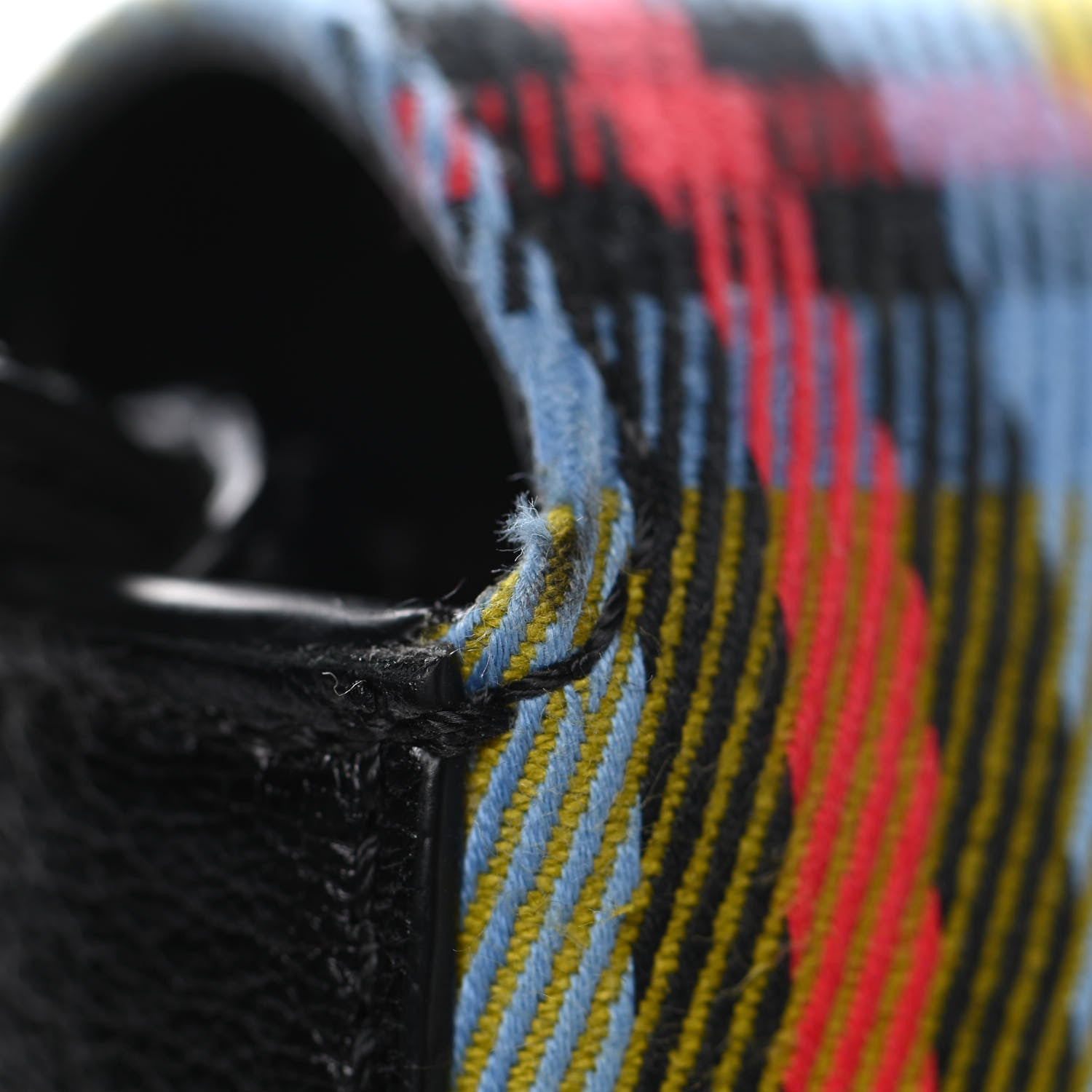 Burberry Canvas Tartan Mix Hampshire Wallet on Chain Yellow Multicolor 12 of 14
