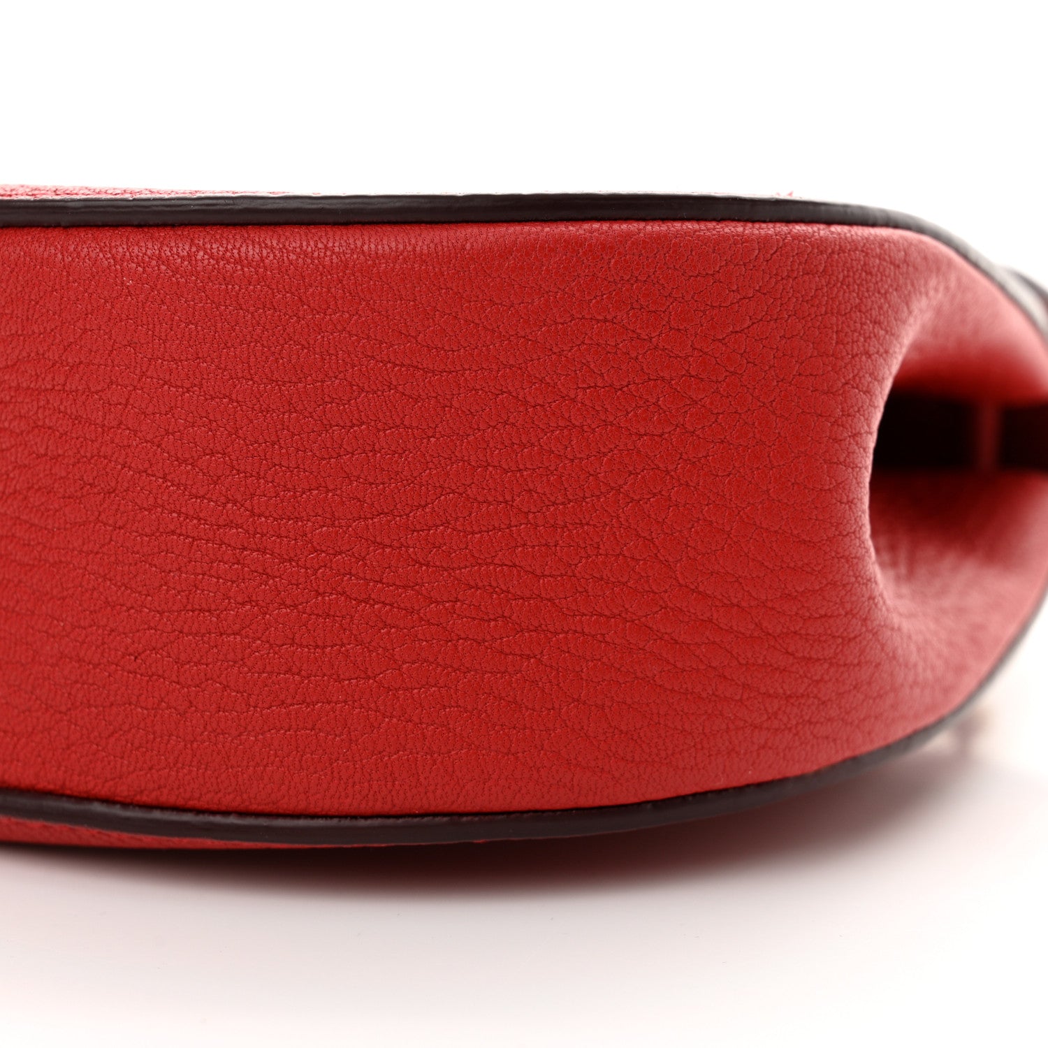 Chloe Grained Lambskin Mini Drew Shoulder Bag Plaid Red 10 of 11
