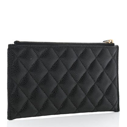 Chanel Caviar Quilted Classic Zip Pouch Black 2 of 4