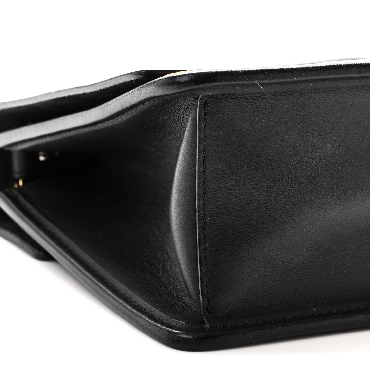 Fendi Vitello Century Velvet F is Fendi FF Small Kan I Shoulder Bag Black Tobacco 9 of 10