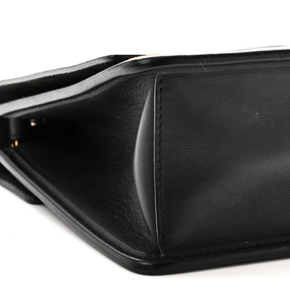 Fendi Vitello Century Velvet F is Fendi FF Small Kan I Shoulder Bag Black Tobacco 9 of 10