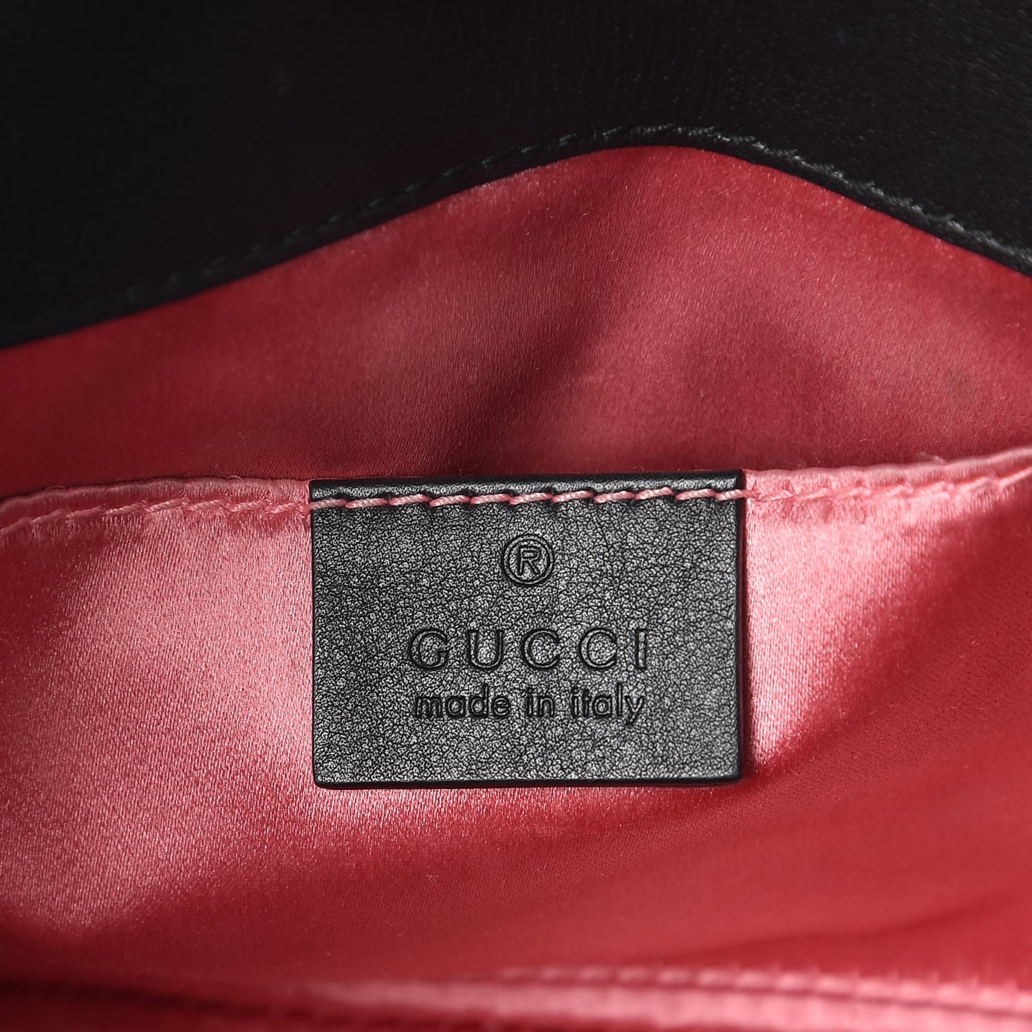 Velvet Matelasse Mini GG Marmont Shoulder Bag Black