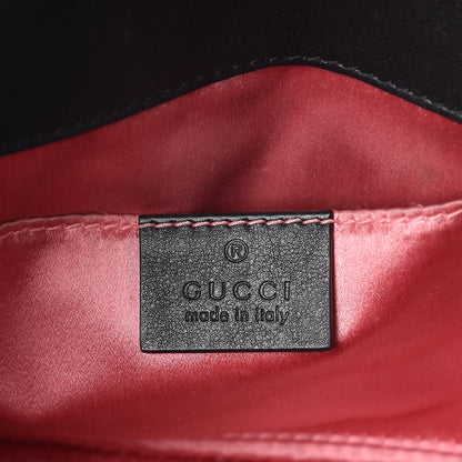 Gucci Velvet Matelasse Mini GG Marmont Shoulder Bag Black 6 of 8