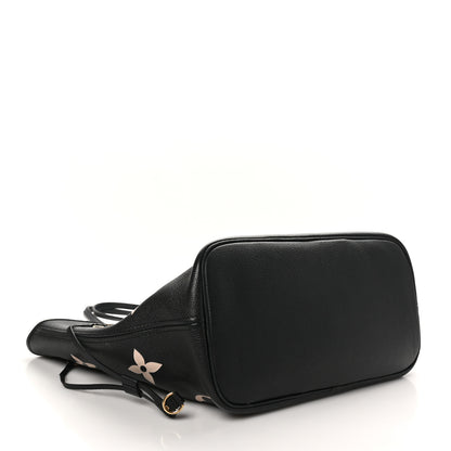 Louis Vuitton Empreinte Monogram Giant Neverfull MM Black Beige 5 of 10
