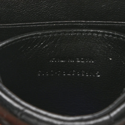 Saint Laurent Calfskin Crocodile Embossed Small Classic Monogram Camera Bag Black 7 of 8