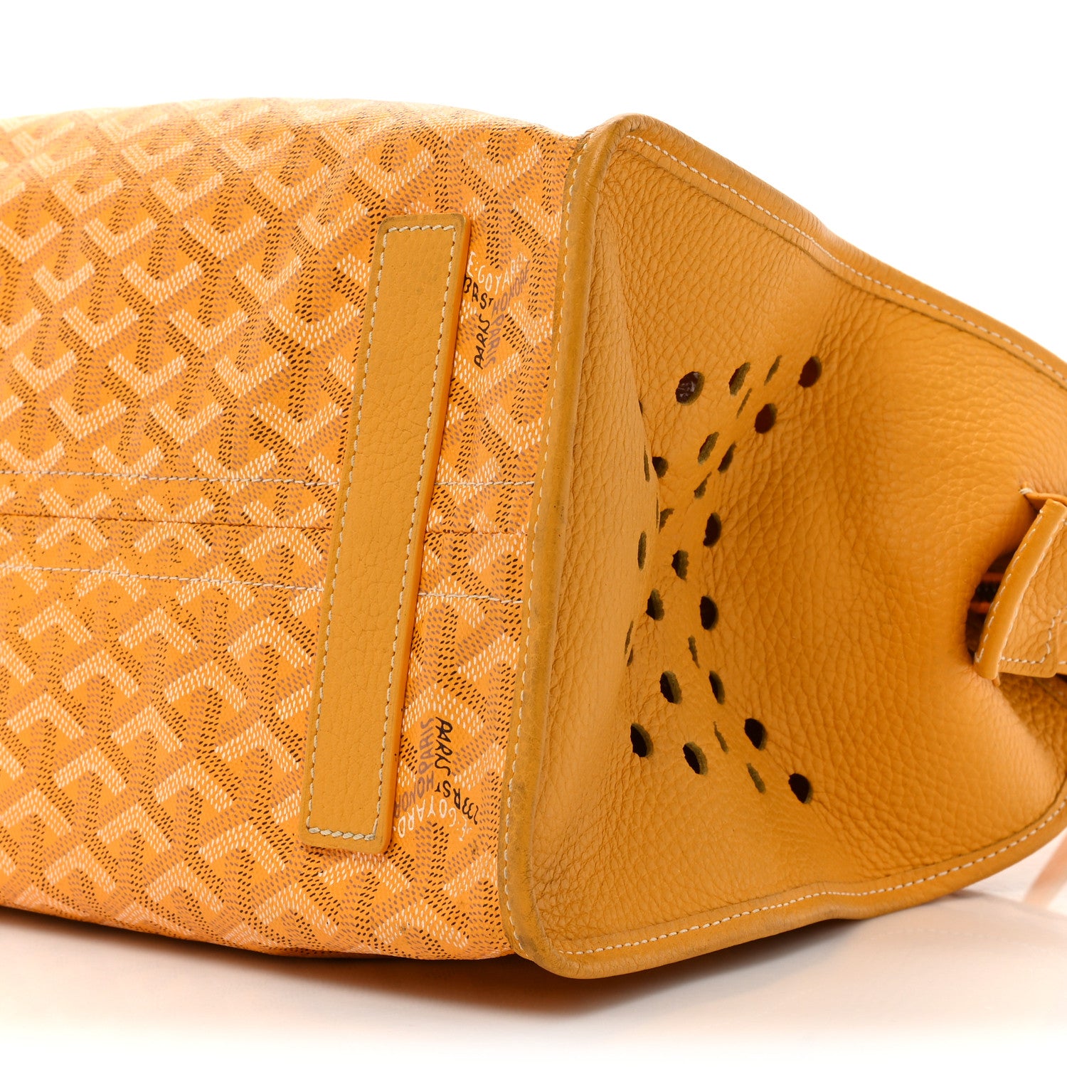 Goyard Goyardine Sac Hardy Pet Carrier PM Yellow 8 of 19