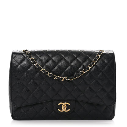 Chanel Caviar Quilted Maxi Double Flap Black 1 of 9