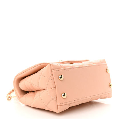 Chanel Caviar Quilted Extra Mini Coco Handle Flap Light Pink 4 of 11