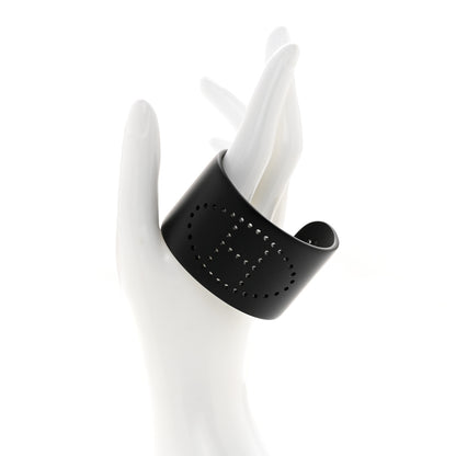 Hermes Aluminium Evelyne Sunset Cuff Bracelet T4 Black 2 of 4