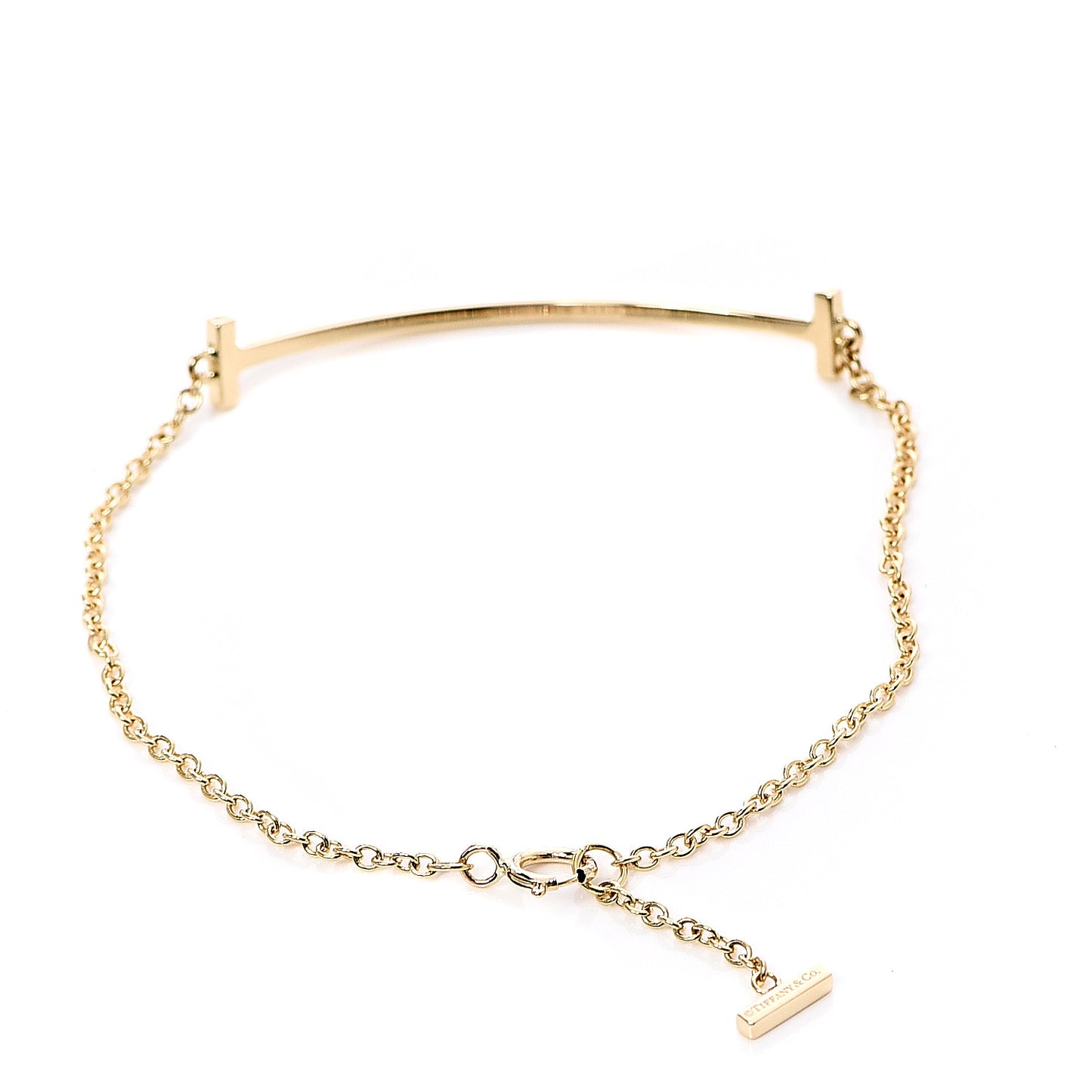18K Yellow Gold T Smile Bracelet