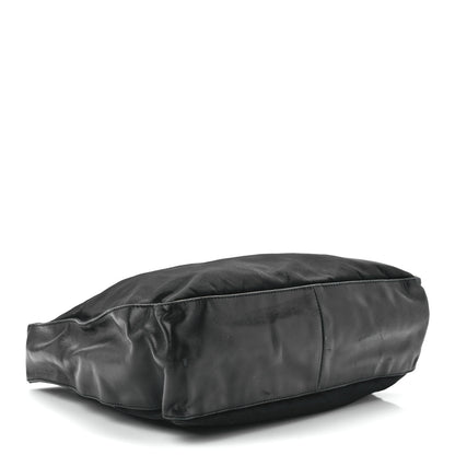 Prada Nylon Calfskin Tote Black 3 of 10
