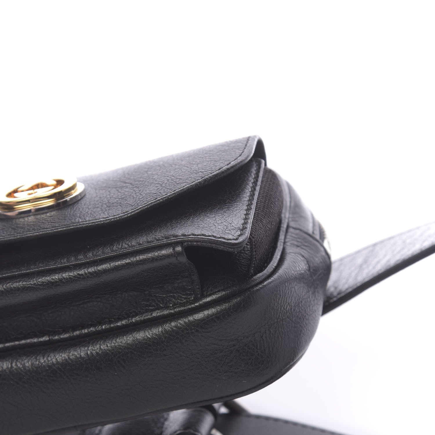 Gucci Fluffy Calfskin Mini Morpheus Belt Bag 90 36 Black 10 of 11