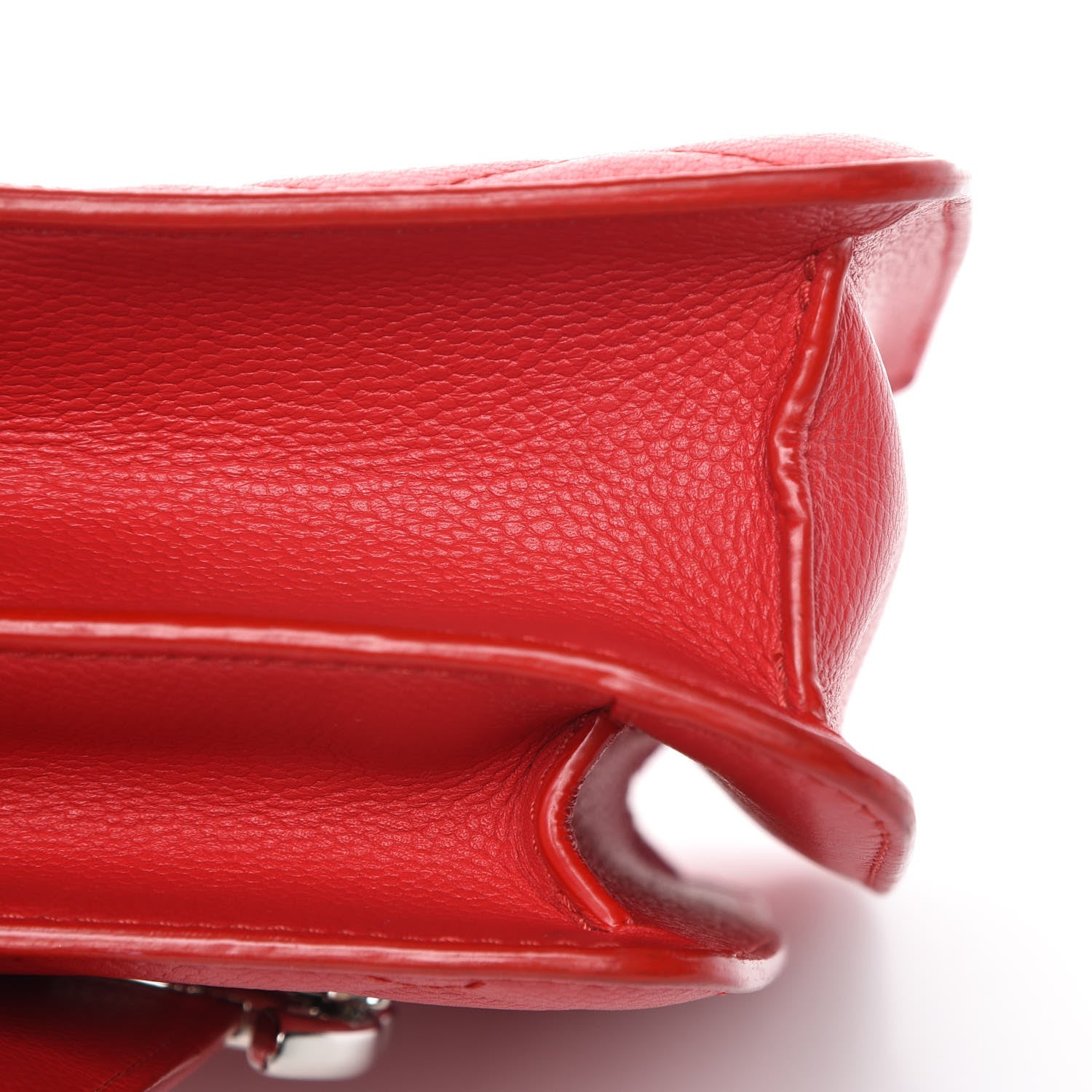 Chanel Grained Calfskin Quilted Small CC Box Flap Red 12 of 15