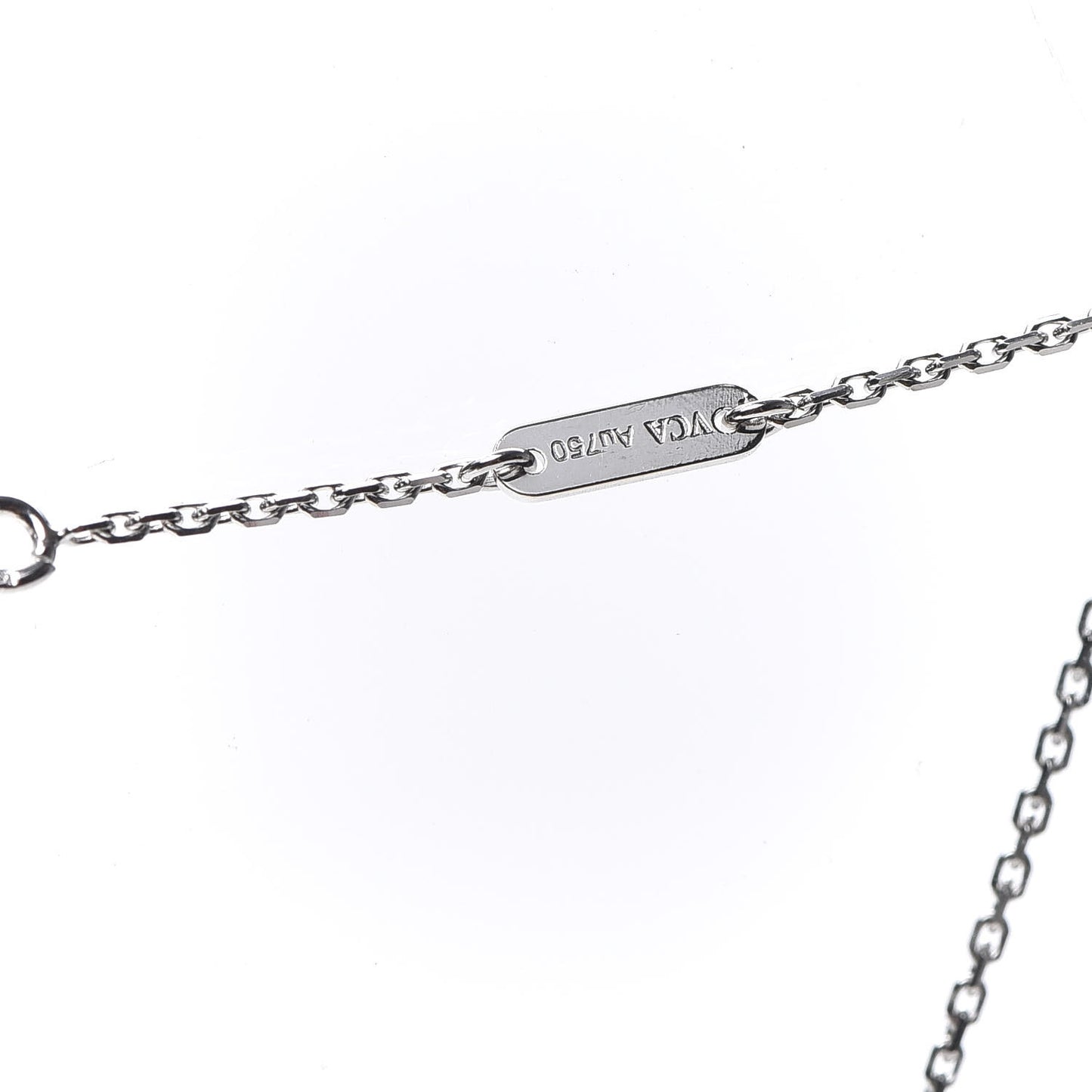 18K White Gold Diamond Mini Frivole Pendant Necklace