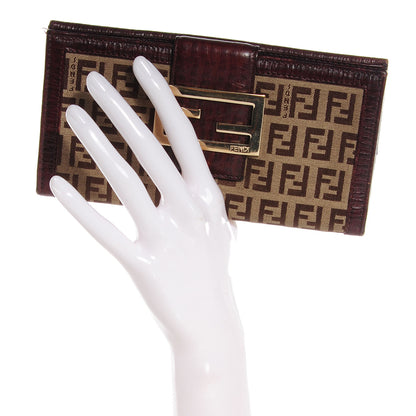 Fendi Zucchino Continental Wallet Brown 2 of 11