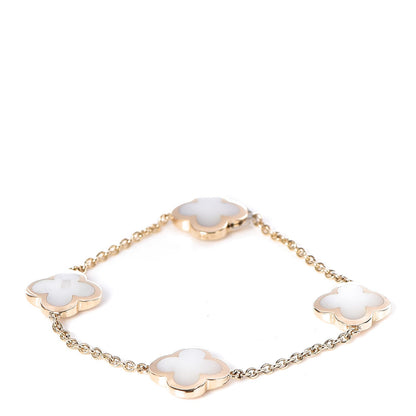 Van Cleef & Arpels 18K Yellow Gold Mother of Pearl 4 Motifs Pure Alhambra Bracelet 1 of 7