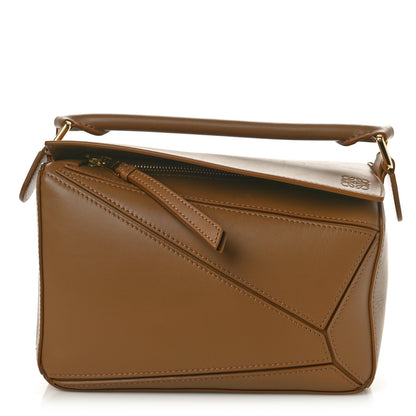 Loewe Satin Calfskin Small Puzzle Bag Oak 1 of 9