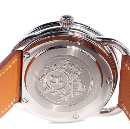 Hermes Stainless Steel Barenia 38mm Arceau Quartz Watch Fauve 4 of 8