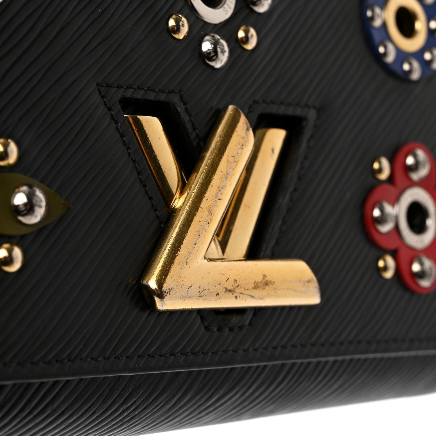 Louis Vuitton Epi Mechanical Flowers Twist Chain Wallet Black 12 of 13