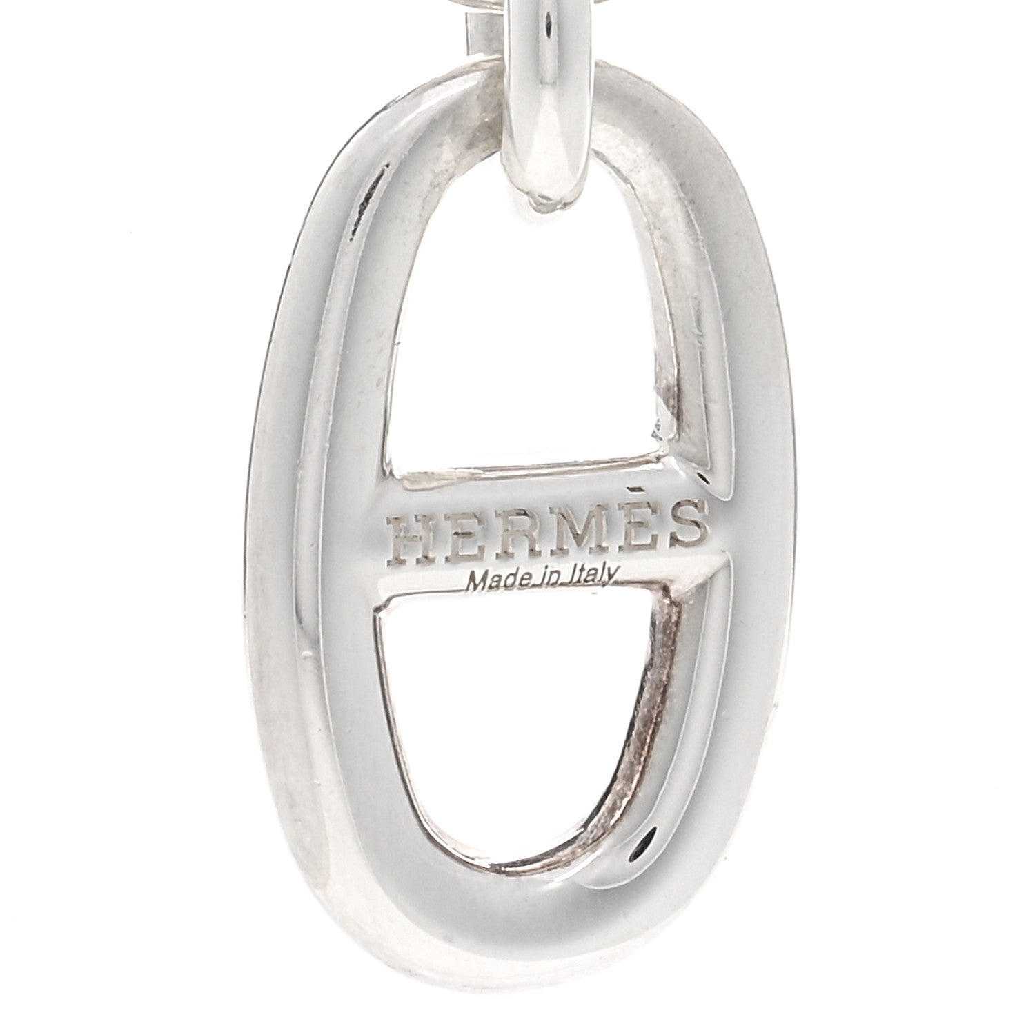 Hermes Sterling Silver Amulette Chaine d'Ancre Necklace 4 of 5