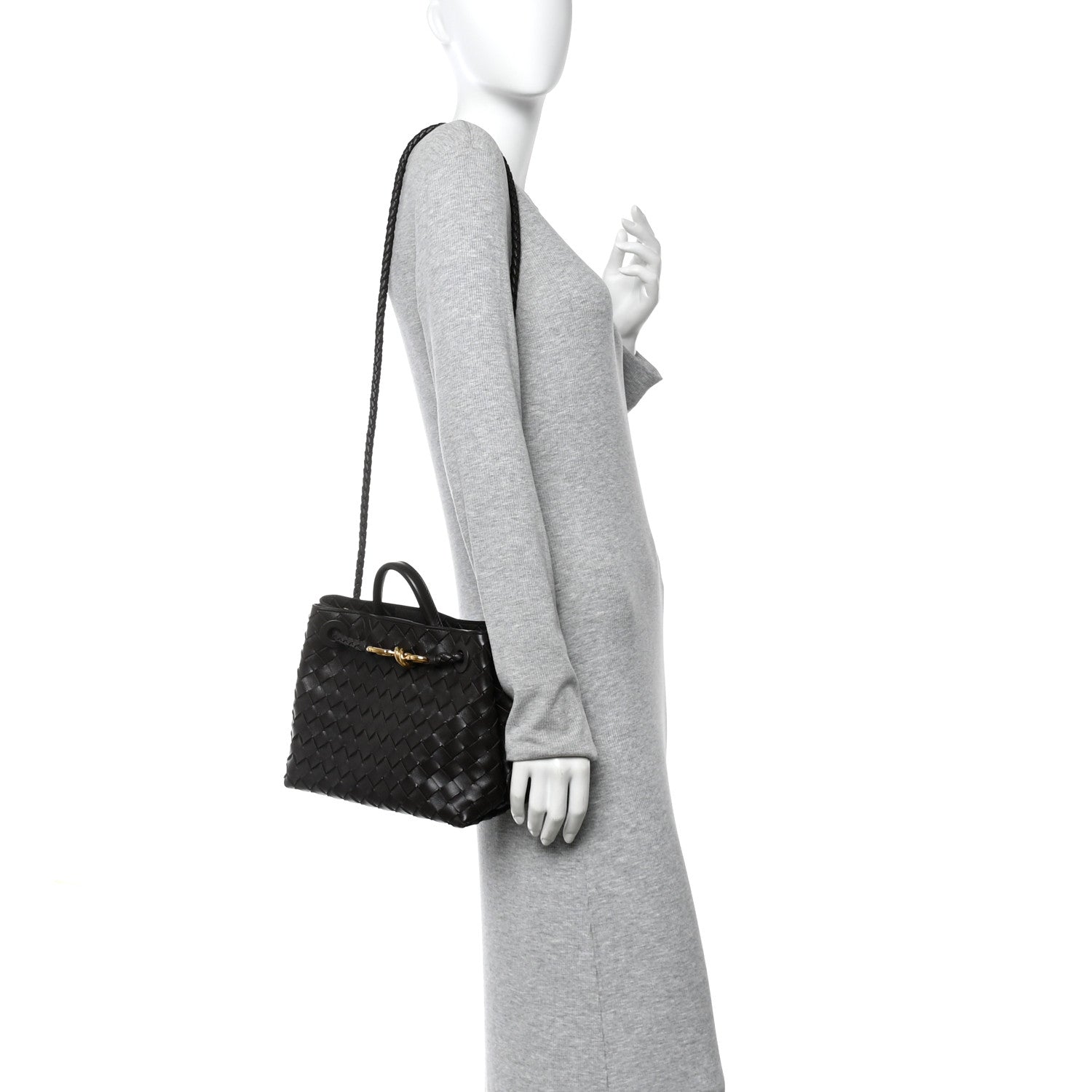 Bottega Veneta Nappa Intrecciato Small Andiamo Shoulder Bag Fondant 2 of 10