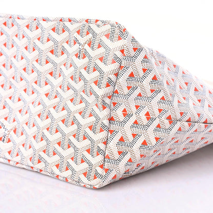 Goyard Goyardine Saint Louis Claire Voie PM White Orange 9 of 9