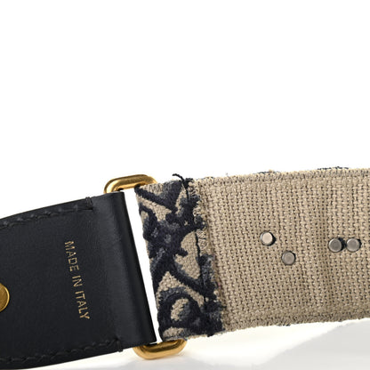 Christian Dior Oblique Studded Shoulder Strap Blue 8 of 8