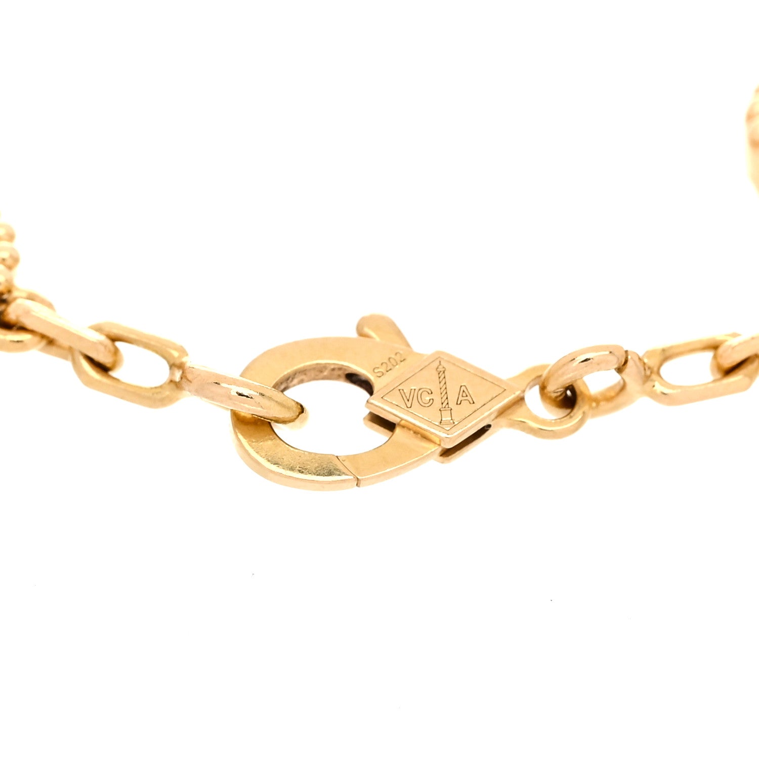 Van Cleef & Arpels 18K Yellow Gold Black Onyx 5 Motifs Vintage Alhambra Bracelet 3 of 6