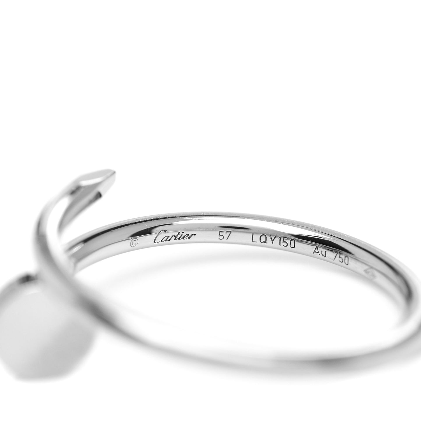 18K White Gold Small Juste Un Clou Ring 57 8