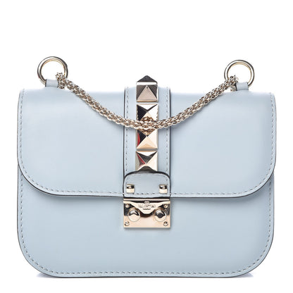 Valentino Garavani Vitello Small Glam Lock Rockstud Flap Sky Sorbet 1 of 8