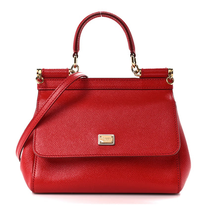 Dolce & Gabbana Dauphine Small Miss Sicily Satchel Red 1 of 9