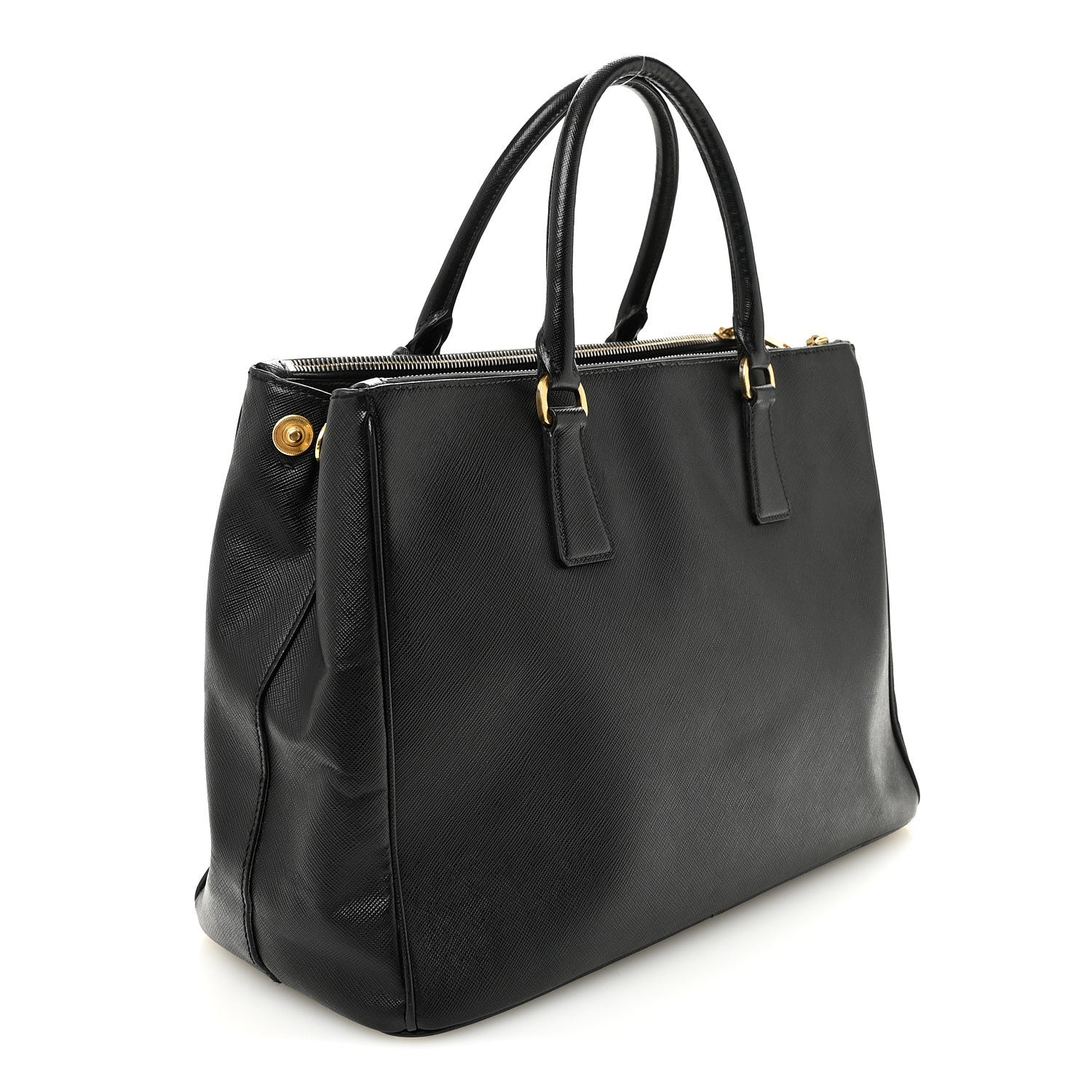 Prada Saffiano Large Galleria Double Zip Tote Black 3 of 9