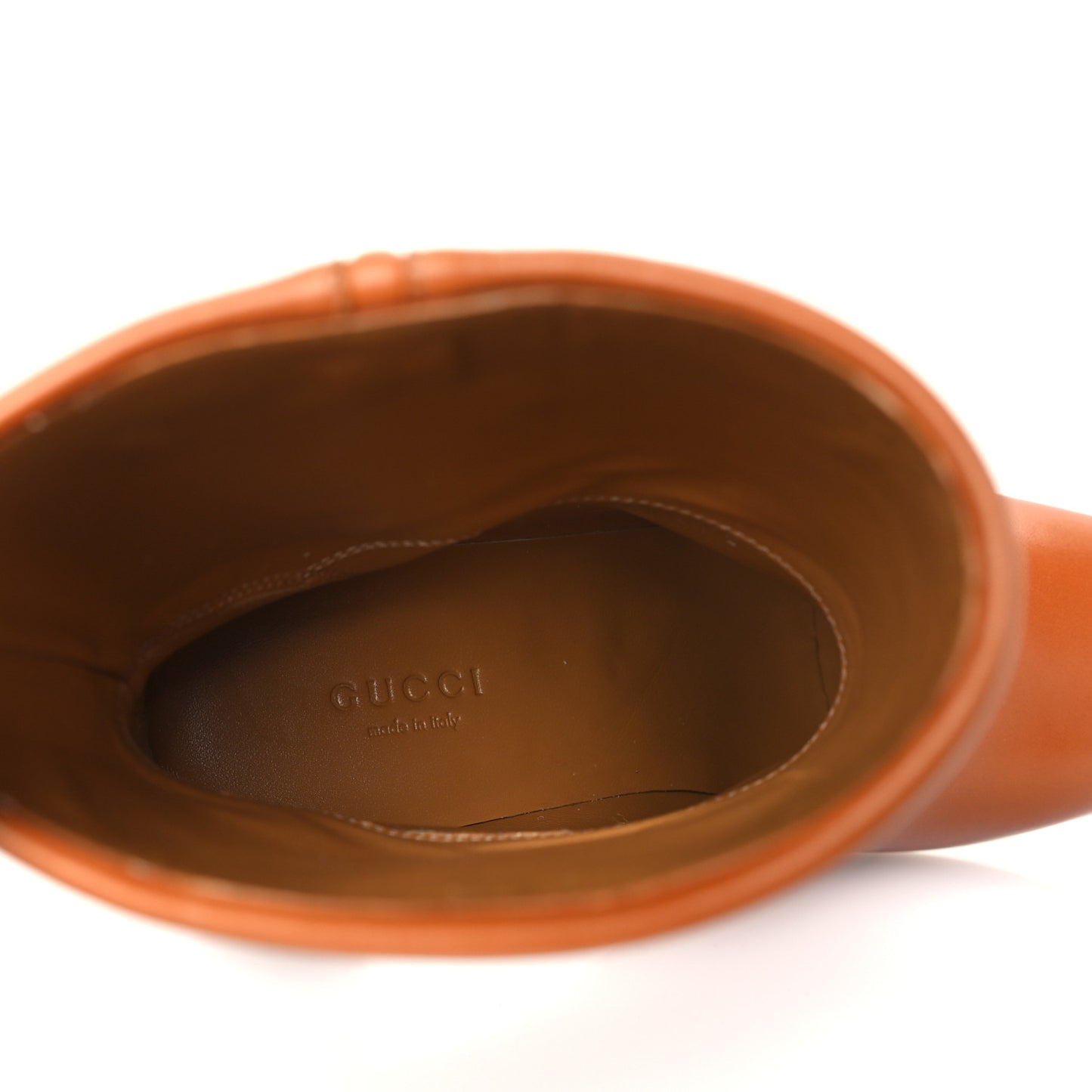 Calfskin Horsebit Elizabeth Ankle Boots 36 Cognac