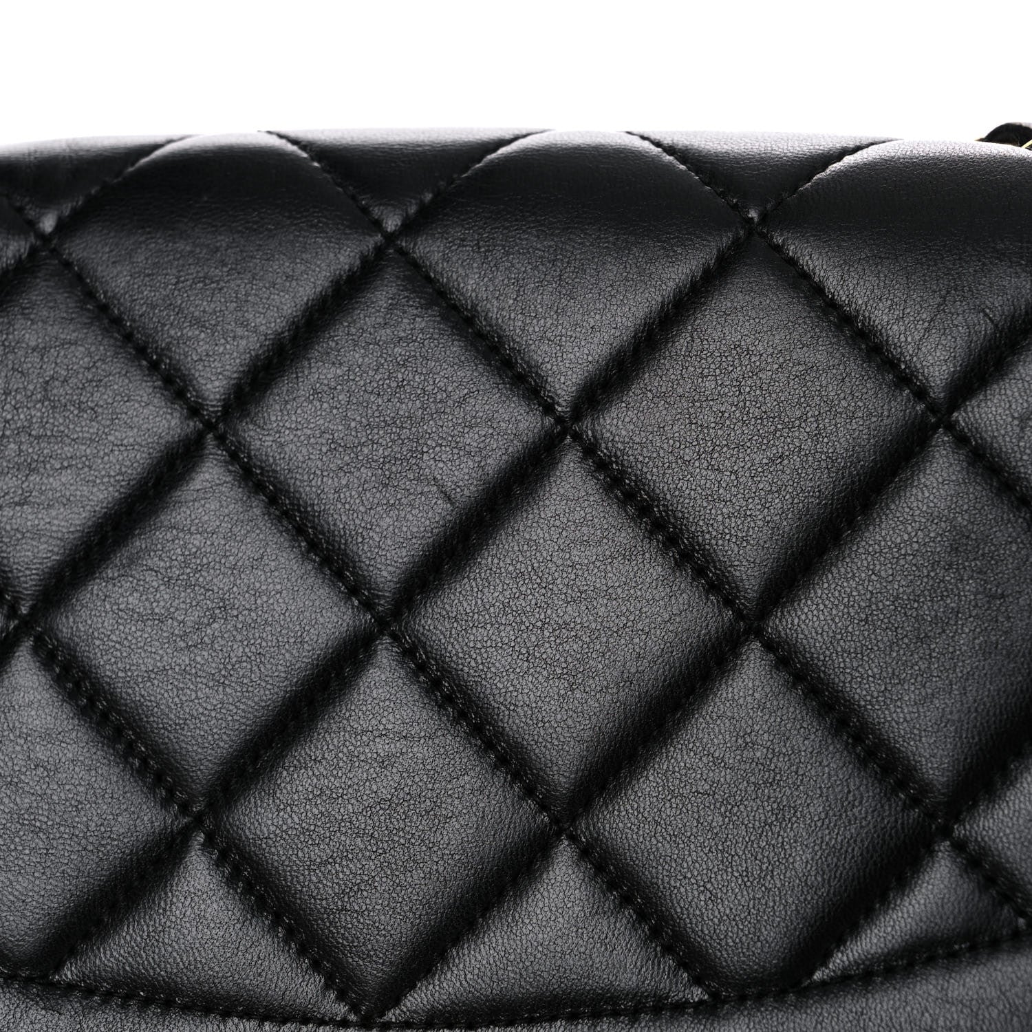 Chanel Lambskin Quilted Medium Single Flap Black 20 of 22
