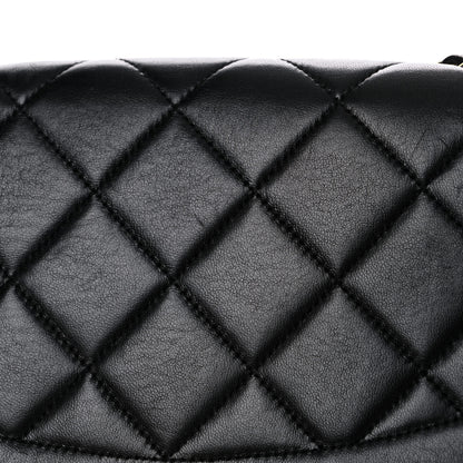 Chanel Lambskin Quilted Medium Single Flap Black 20 of 22
