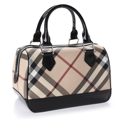 Burberry Nova Check Bowling Bag Black 2 of 11