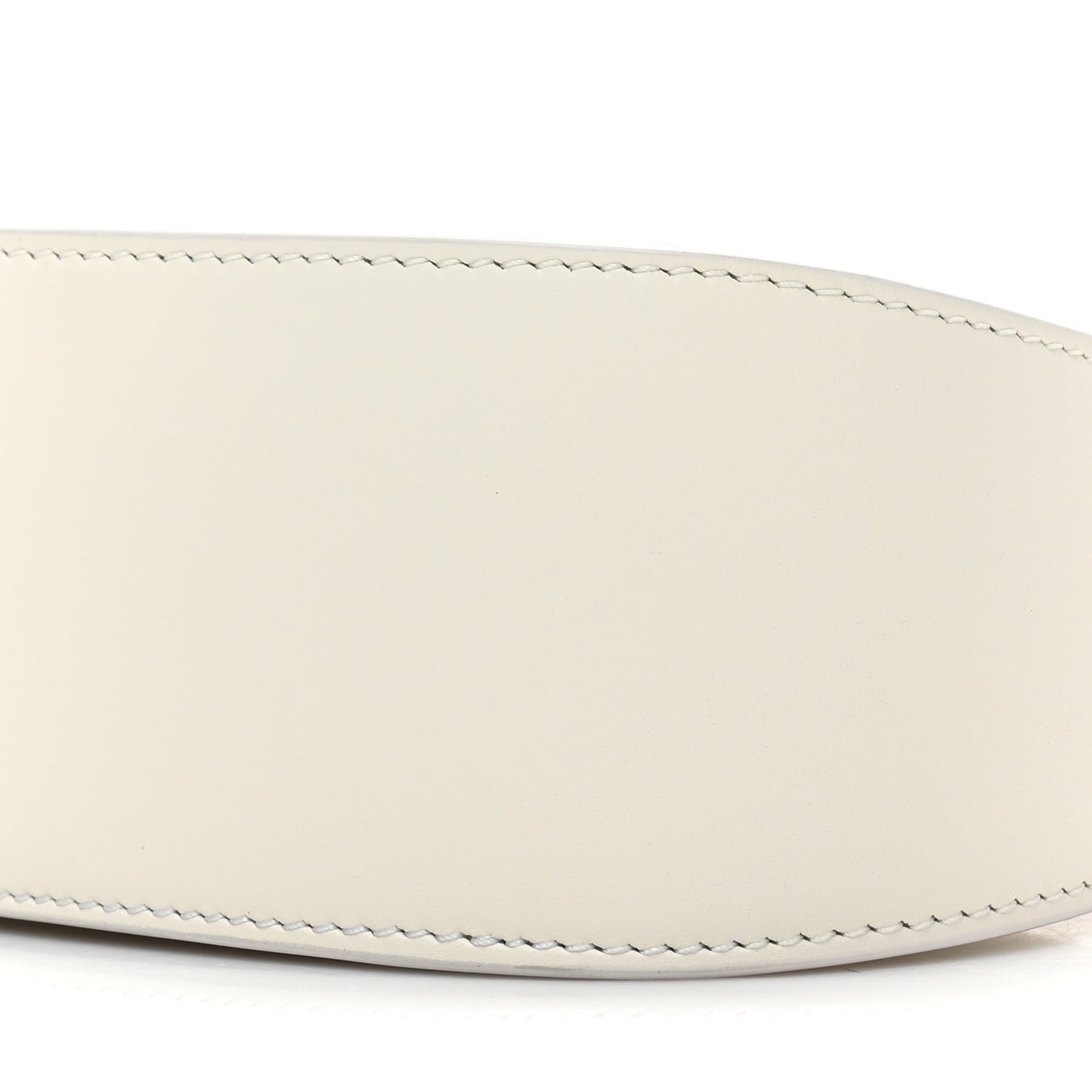 Smooth Calfskin Half Moon Shoulder Bag New Ivory