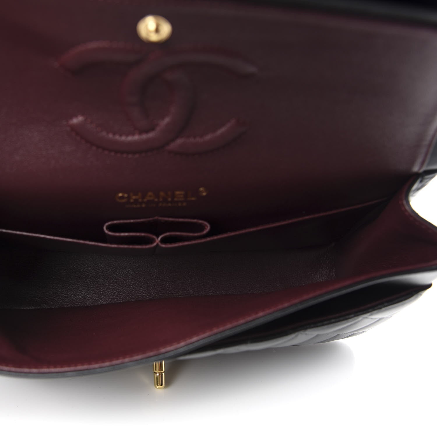 Chanel Lambskin Quilted Medium Double Flap Black 5 of 9