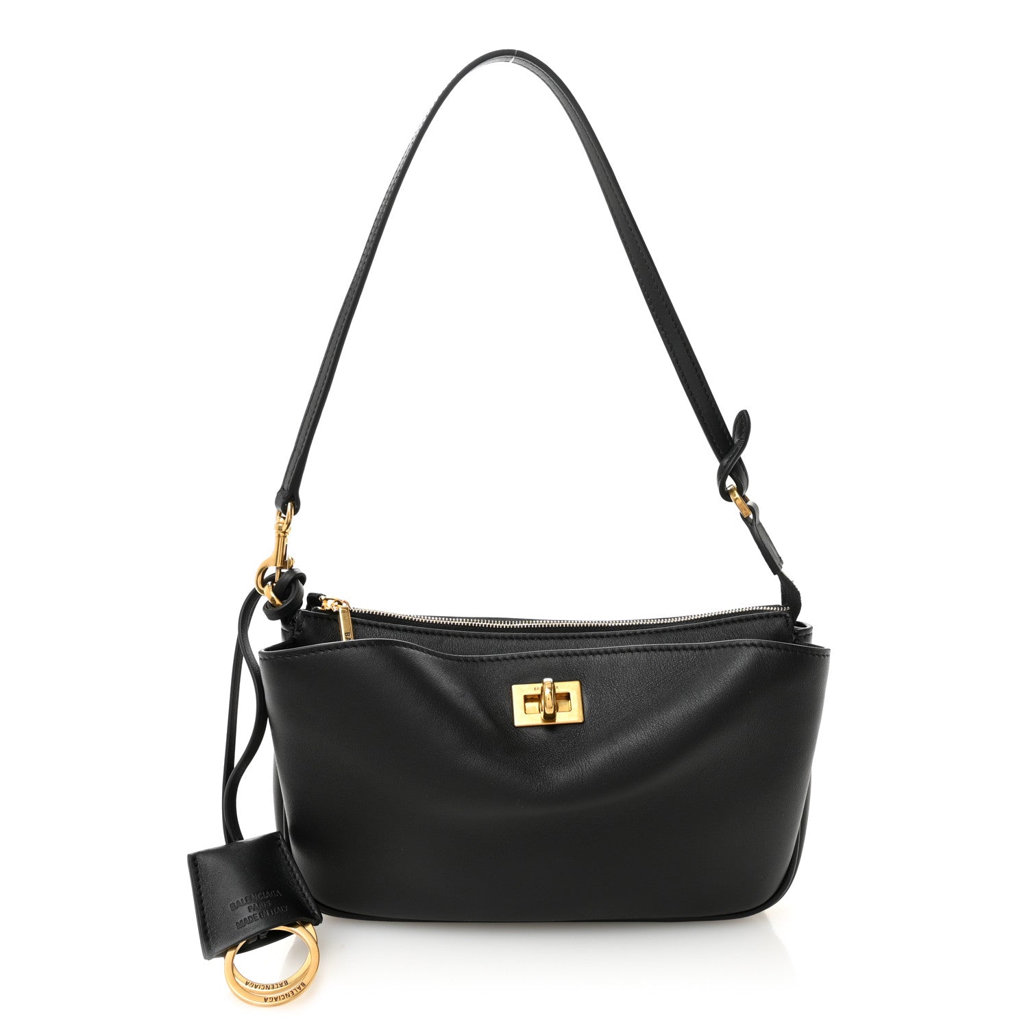 Balenciaga Natural Smooth Calfskin Rodeo Sling Pochette Black 1 of 10