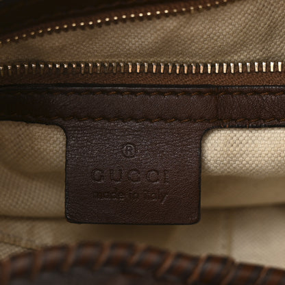 Gucci Calfskin Stitched Braided Large New Jackie Hobo Brown 6 of 12